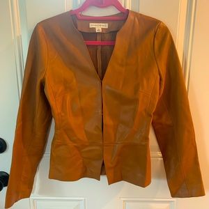 Banana Republic Tan Leather Jacket